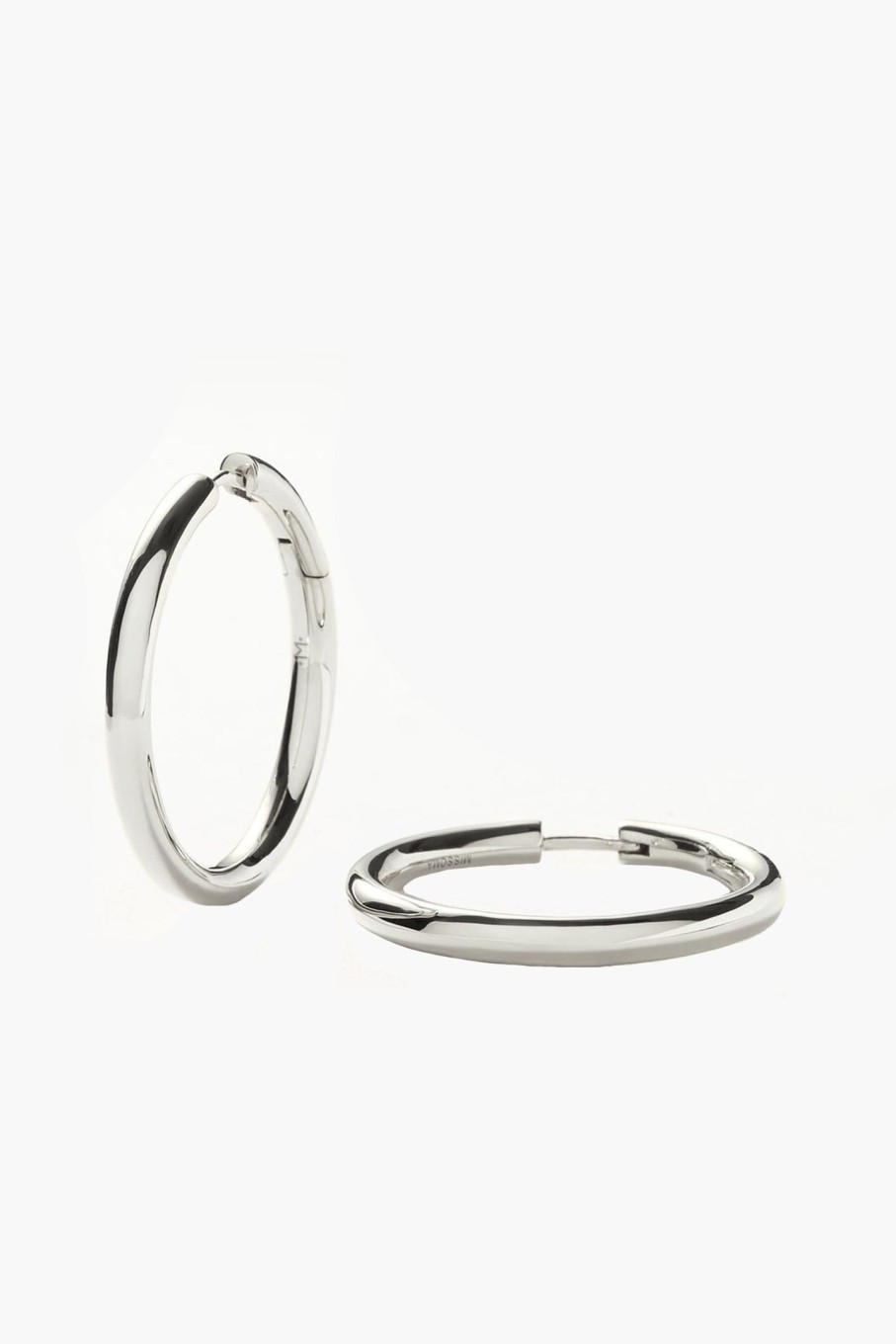 Accessories MISSOMA | Classic Tunnel Large Hoop Earrings Silver