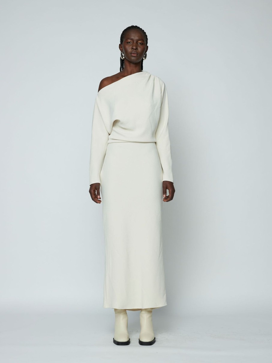 Clothing WYNN HAMLYN | Holly Maxi Dress Ivory