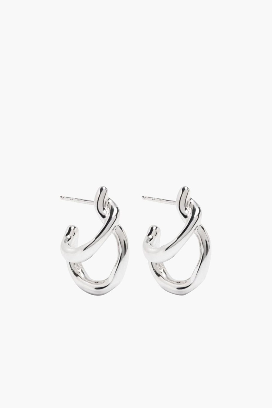 Accessories MISSOMA | Double Molten Hoop Earrings 2 Silver