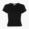 Clothing AGOLDE | Adine Shrunken Tee Black