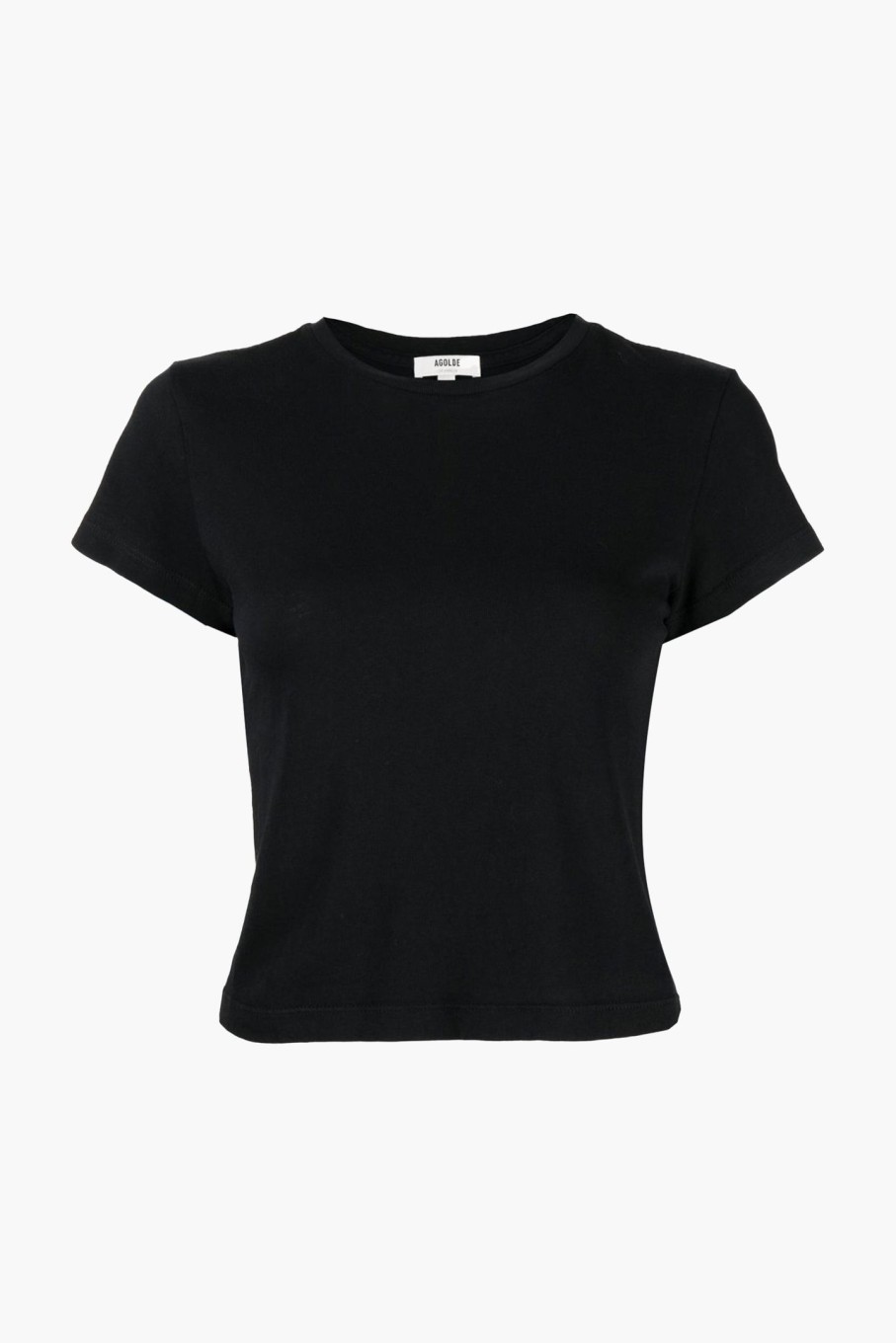 Clothing AGOLDE | Adine Shrunken Tee Black