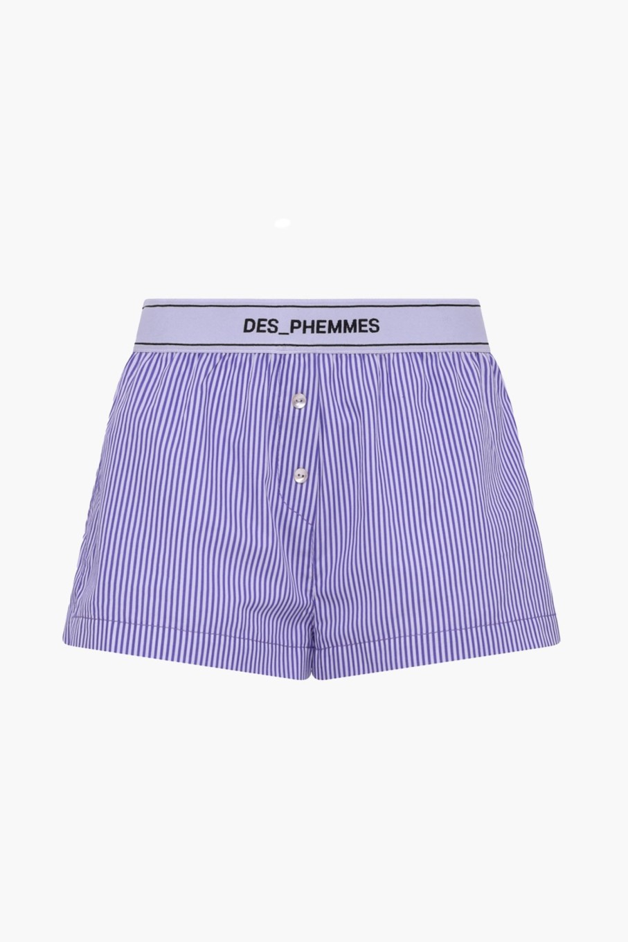 Clothing DES PHEMMES | Sporty Poplin Shorts Violet/White