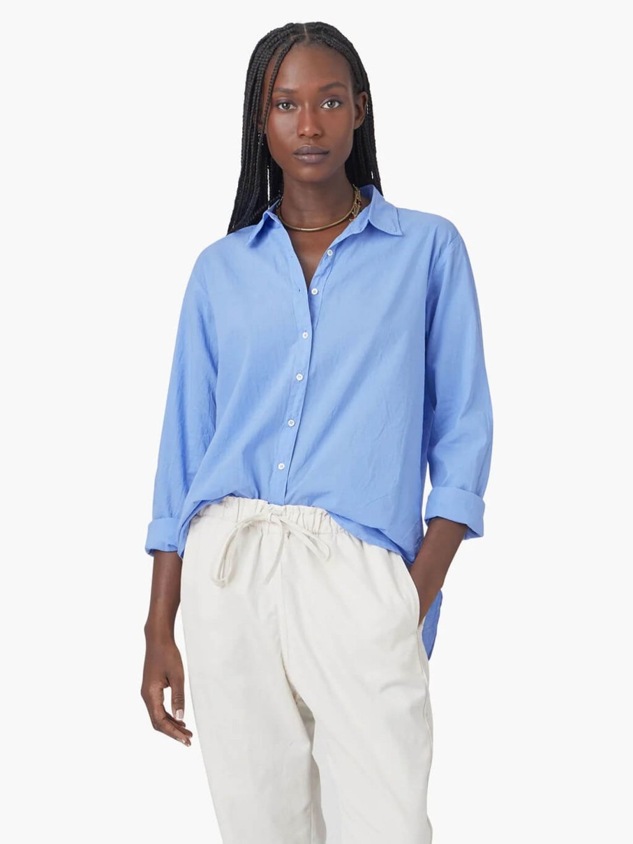 Clothing XÍRENA | Beau Shirt All Blue