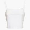 Clothing ALEXANDERWANG.T | Cami Top W/ Skinny Woven Label White