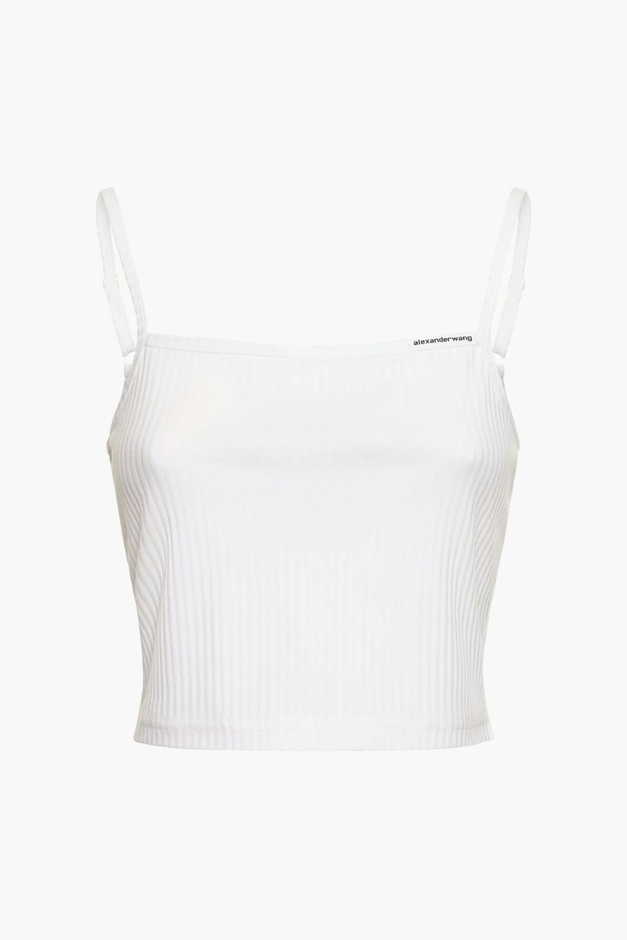 Clothing ALEXANDERWANG.T | Cami Top W/ Skinny Woven Label White