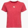 Clothing ALEXANDERWANG.T | Essential Jsy Shrunk Tee W/Puff Logo & Bound Neck Soft Cherry