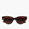 Accessories BOTTEGA VENETA | Sharp Cat Eye Sunglasses Havana/Brown