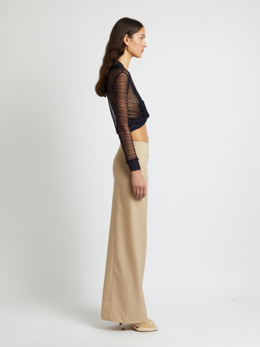 Clothing CHRISTOPHER ESBER | Racquet Straight Tailored Skirt Sand