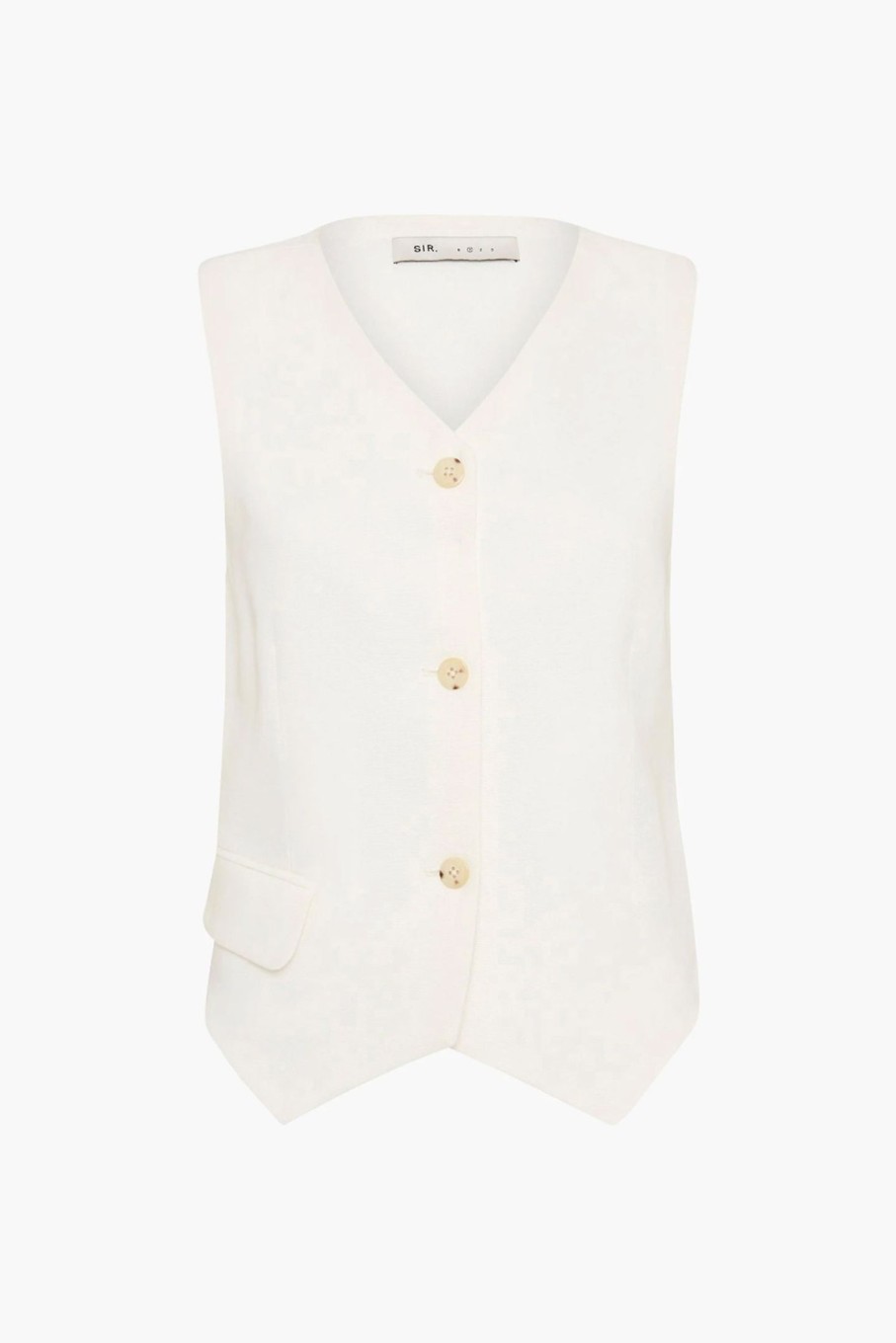 Clothing SIR | Clemence Tailored Vest Ivory