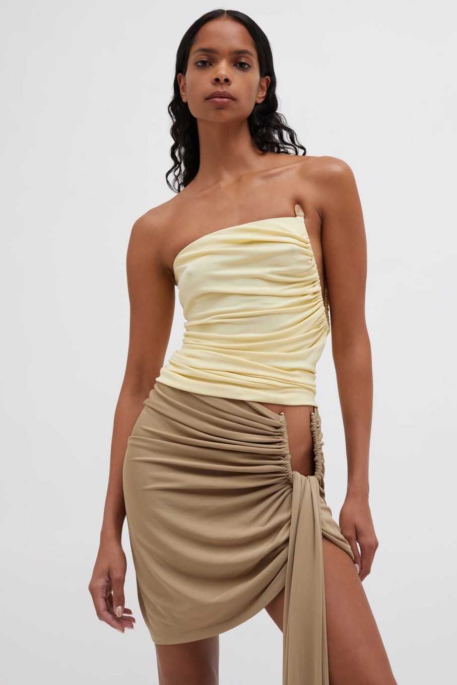 Clothing CHRISTOPHER ESBER | Odessa Arced Side Bustier Butter