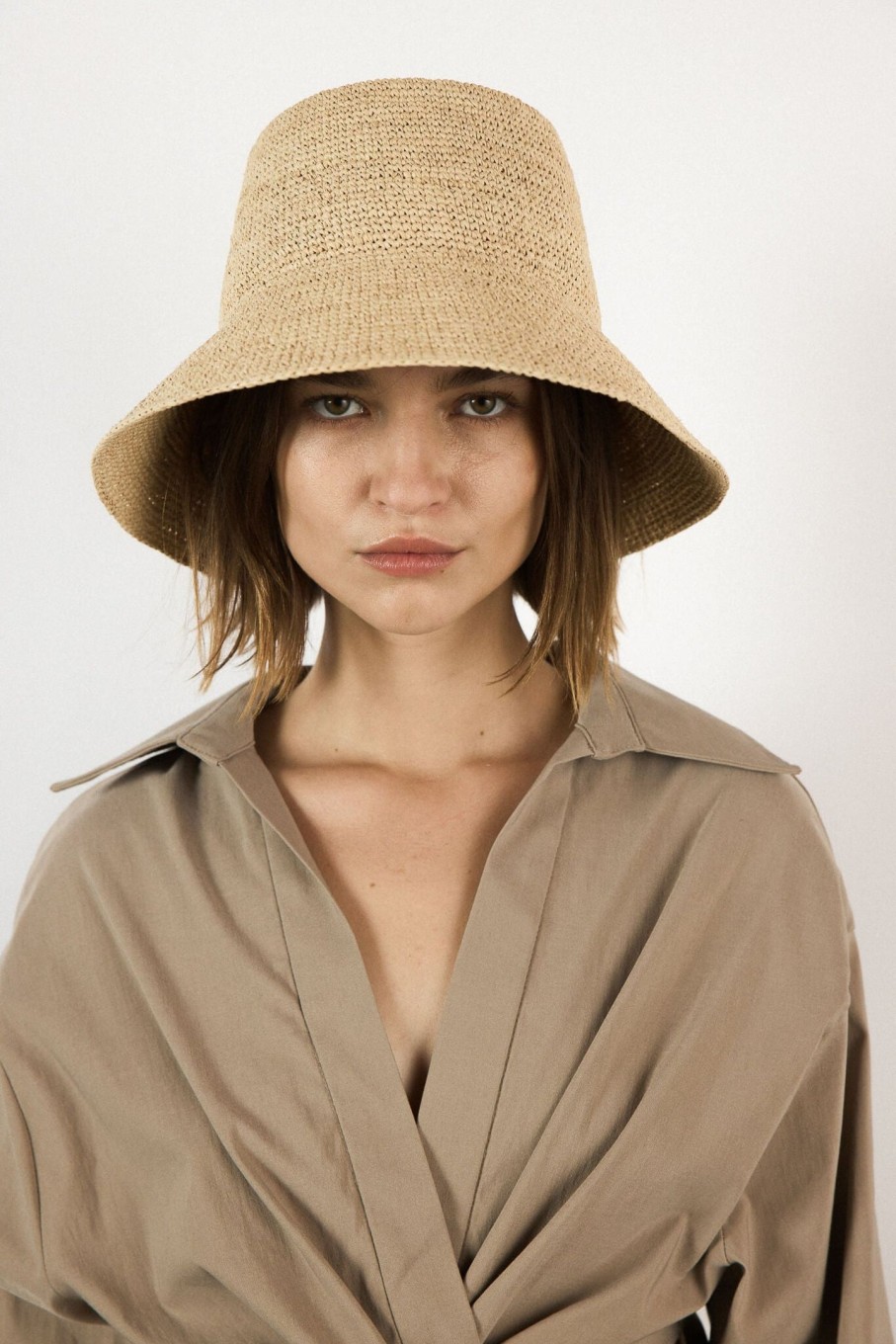 Accessories JANESSA LEONÉ | Felix Bucket Hat Natural