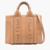 Bags CHLOE | Woody Small Leather Tote With Strap Light Tan