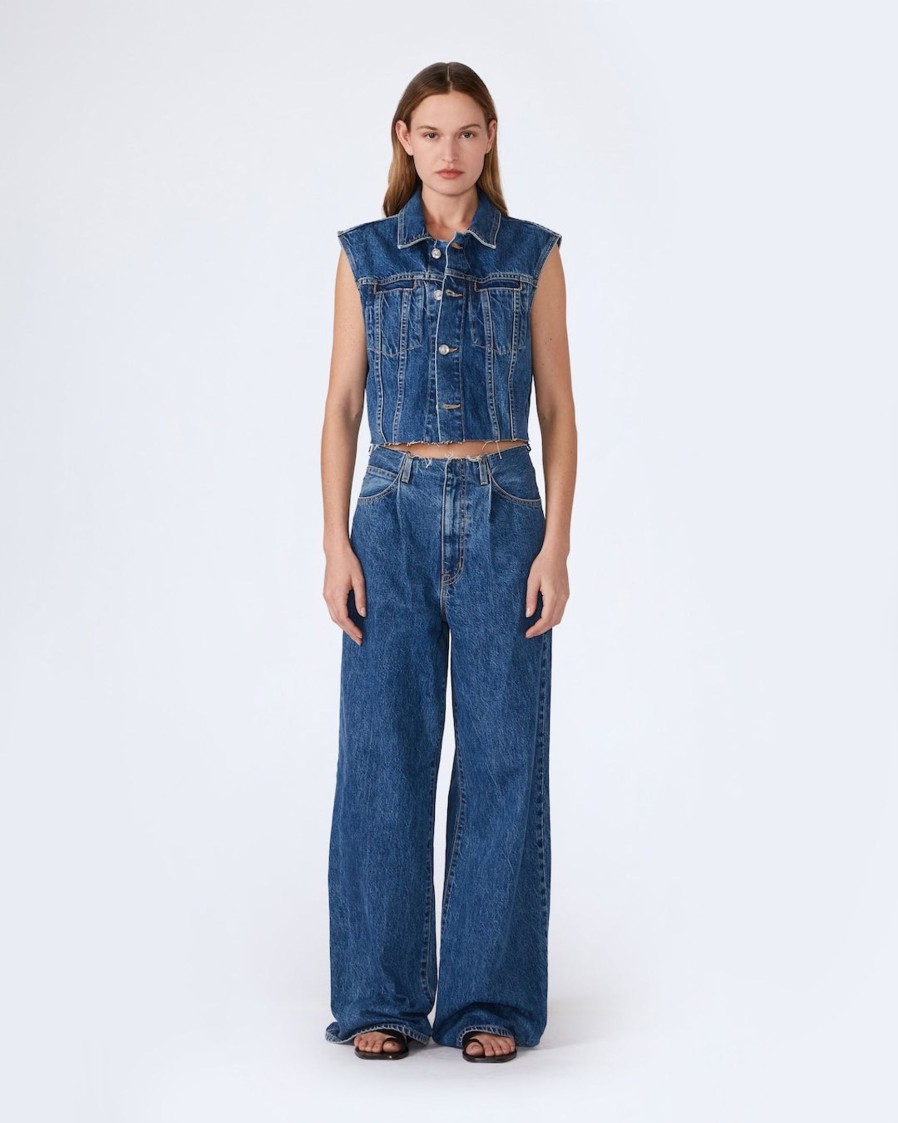 Clothing SLVRLAKE | Taylor Wide Pleat Jean Sweet Memory