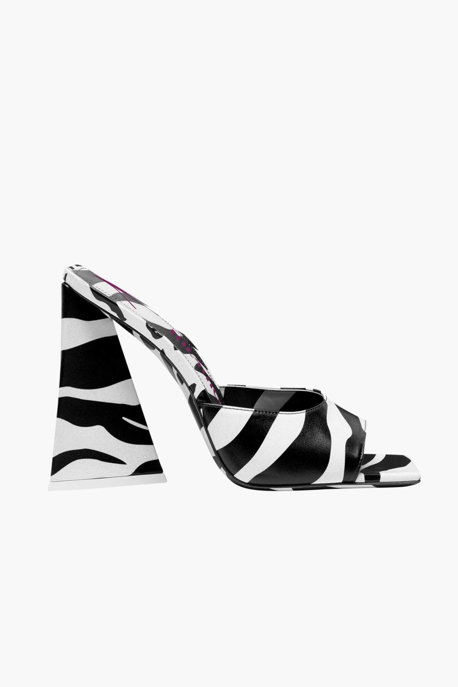 Shoes THE ATTICO | Devon Mule Zebra White/Black