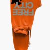 Clothing FREE CITY | Freecity Large Sweatpant Orange Machine