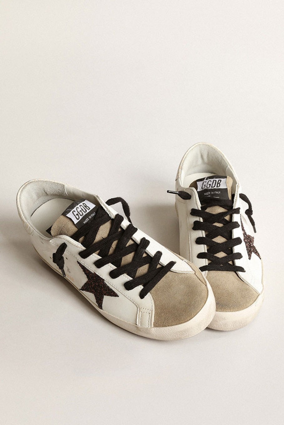 Shoes GOLDEN GOOSE | Superstar Sneakers White/Taupe/Coffee Brown/Ivory