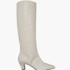 Shoes BARE BASE | Tall Boot Creme Croc