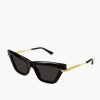 Accessories BOTTEGA VENETA | Classic Acetate Cat-Eye Sunglasses Black