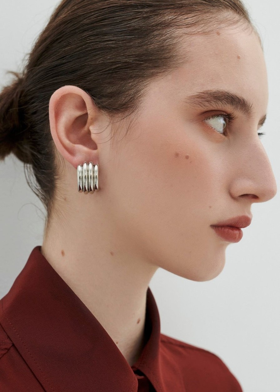 Accessories ANNA ROSSI | Europa Earring Gunmetal