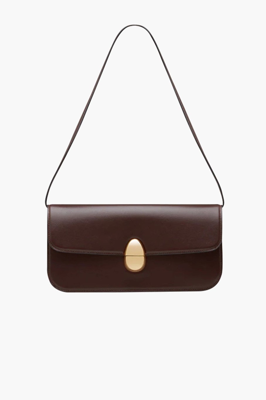 Bags NEOUS | Phoenix Leather Baguette Dark Chocolate