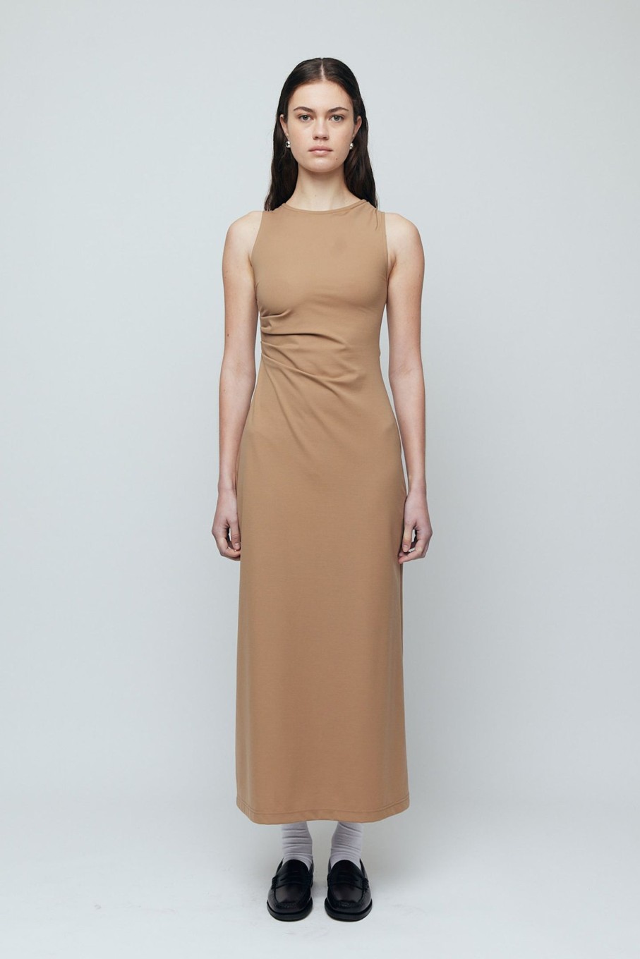 Clothing WYNN HAMLYN | Monica Tank Dress Coffee