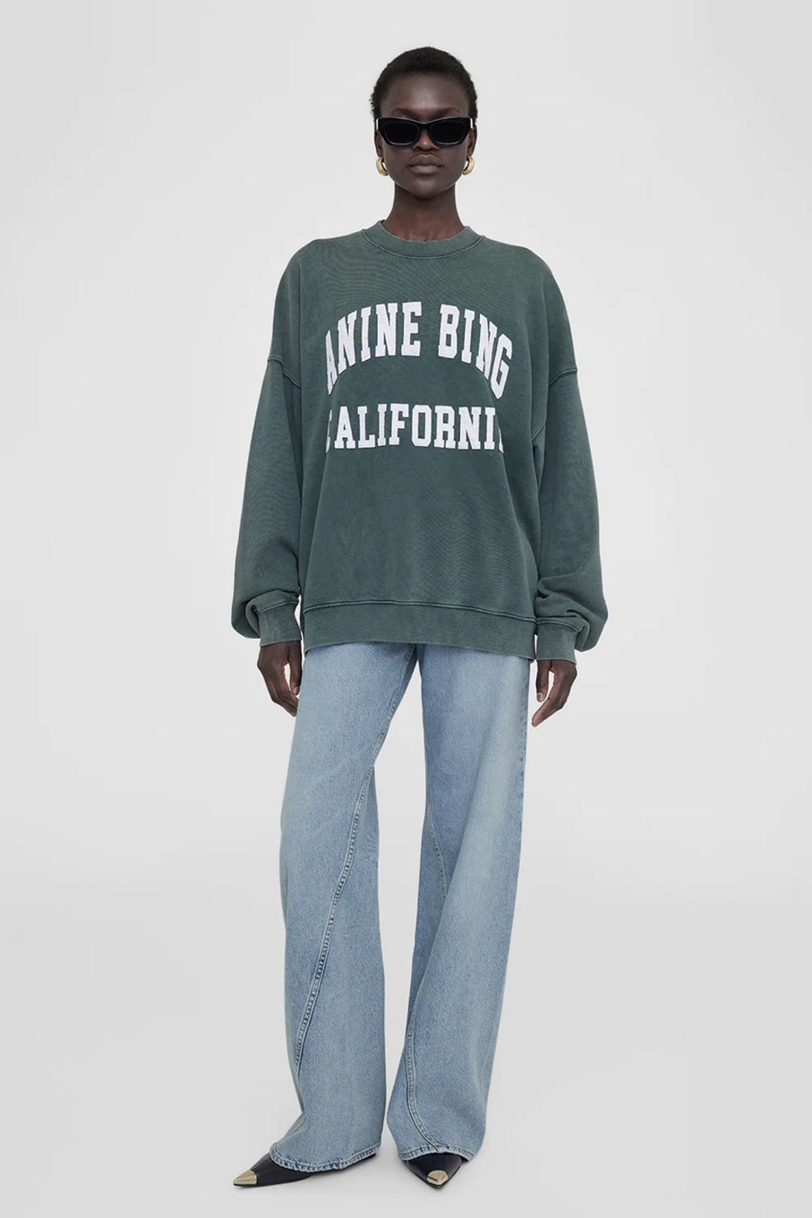 Clothing ANINE BING | Miles Sweatshirt Green