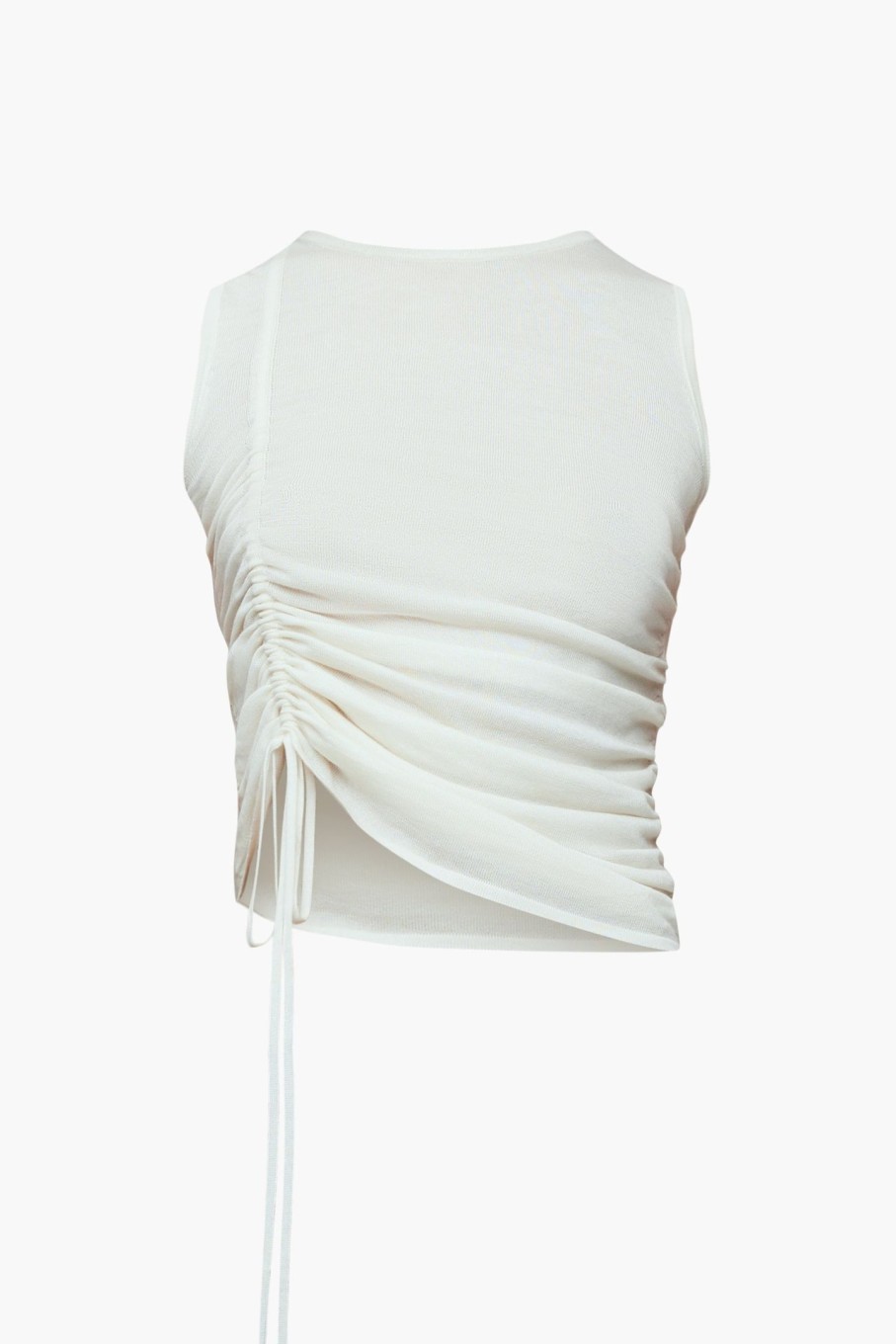 Clothing WYNN HAMLYN | Nadine Knit Tank Top Ivory