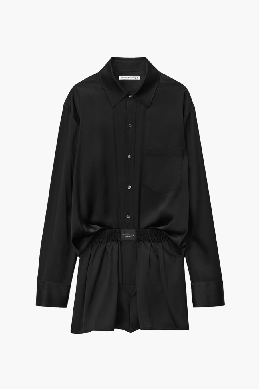 Clothing ALEXANDERWANG.T | Button Up Boxer Short Romper Dark Iris