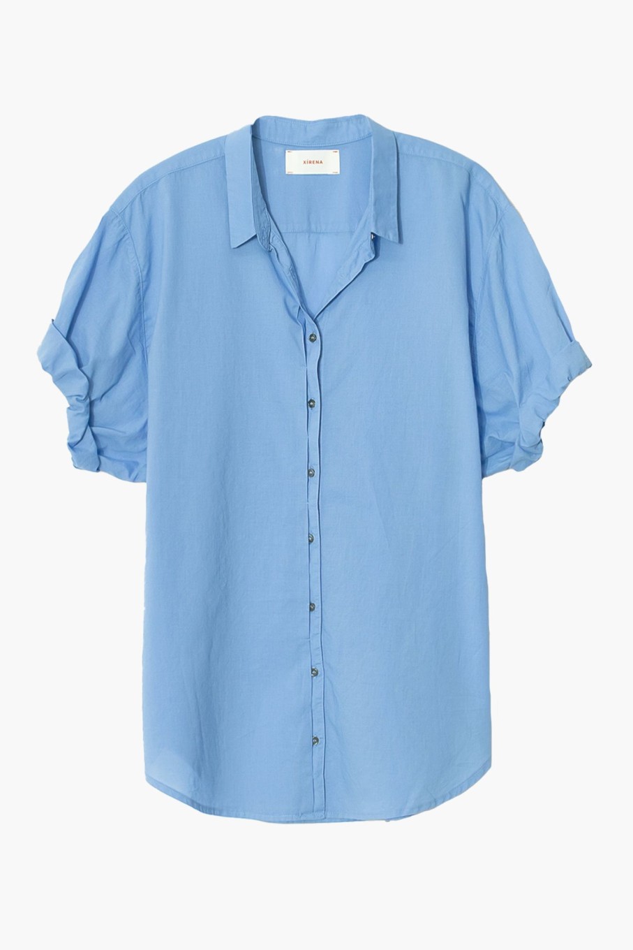 Clothing XÍRENA | Channing Shirt All Blue