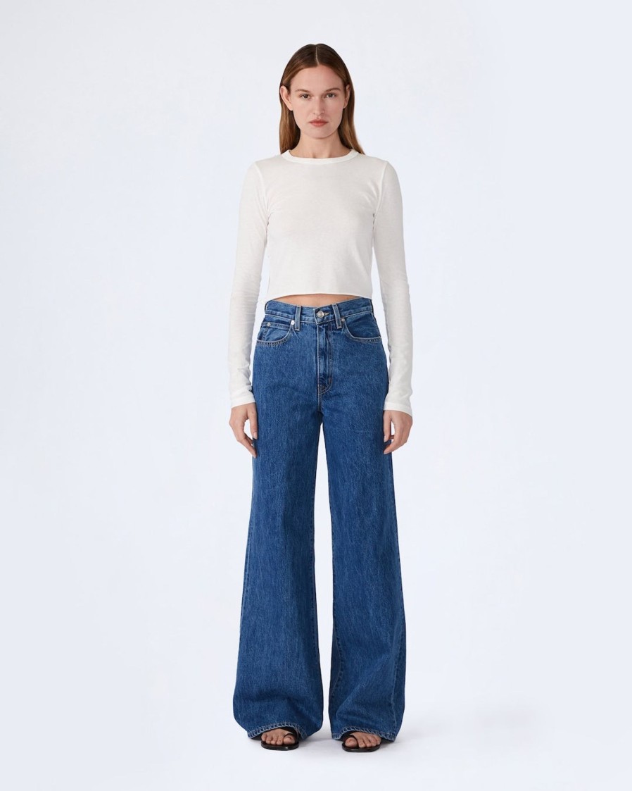 Clothing SLVRLAKE | Eva Super Wide Leg Jean Sweet Memory