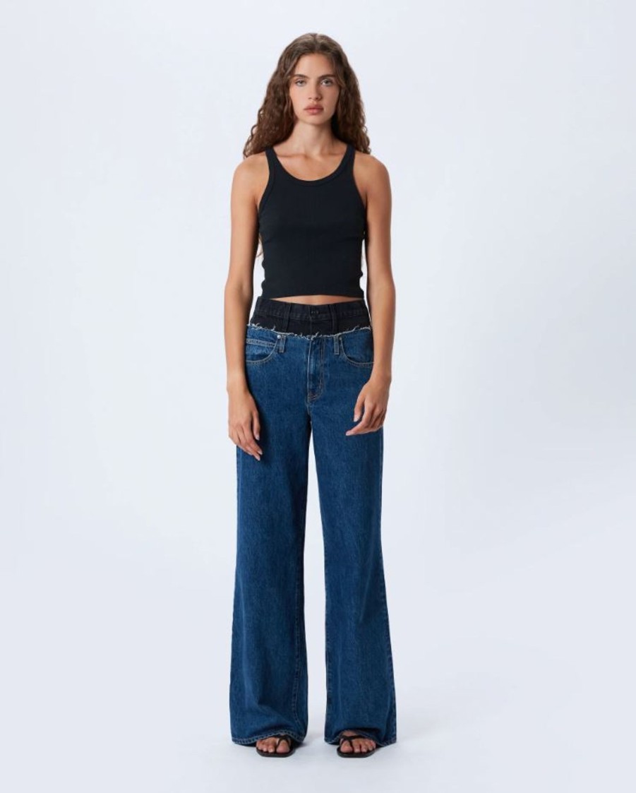 Clothing SLVRLAKE | Re-Worked Eva Double Waistband Jean Forbidden Valley