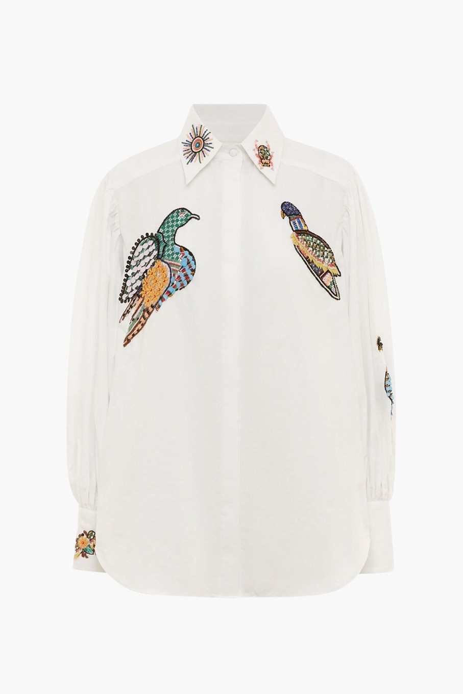 Clothing ALÉMAIS | Rowena Beaded Shirt Ivory