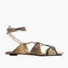 Shoes THE ATTICO | Renee Flat Sandal Sand/Black