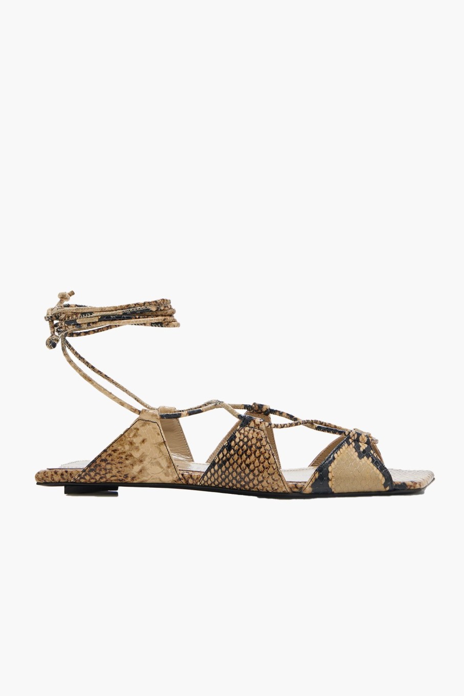 Shoes THE ATTICO | Renee Flat Sandal Sand/Black