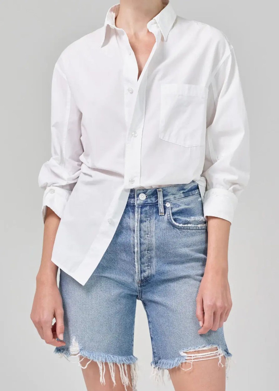 Clothing CITIZENS OF HUMANITY | Kayla Shirt Optic White