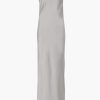 Clothing ST. AGNI | Low Back Slip Dress Silver