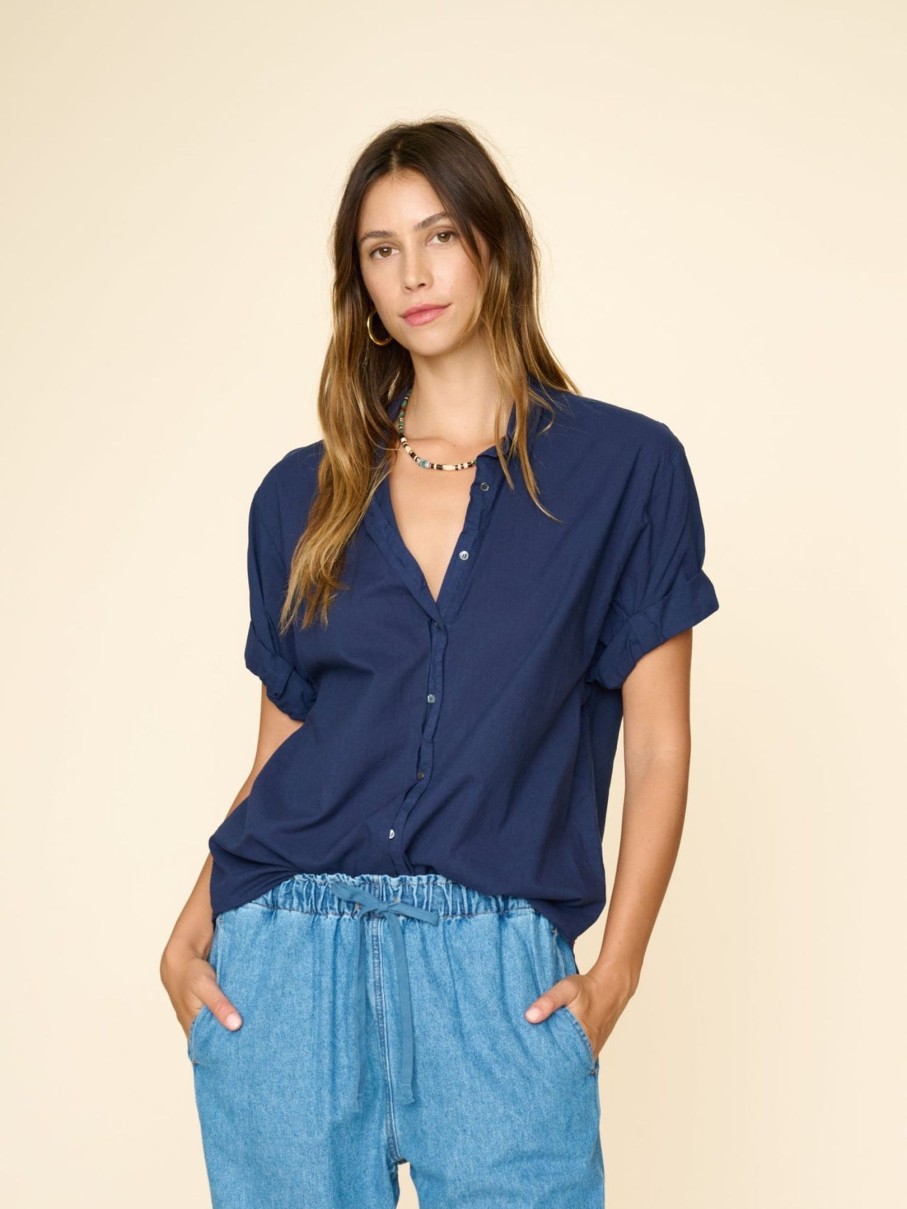 Clothing XÍRENA | Channing Shirt Navy