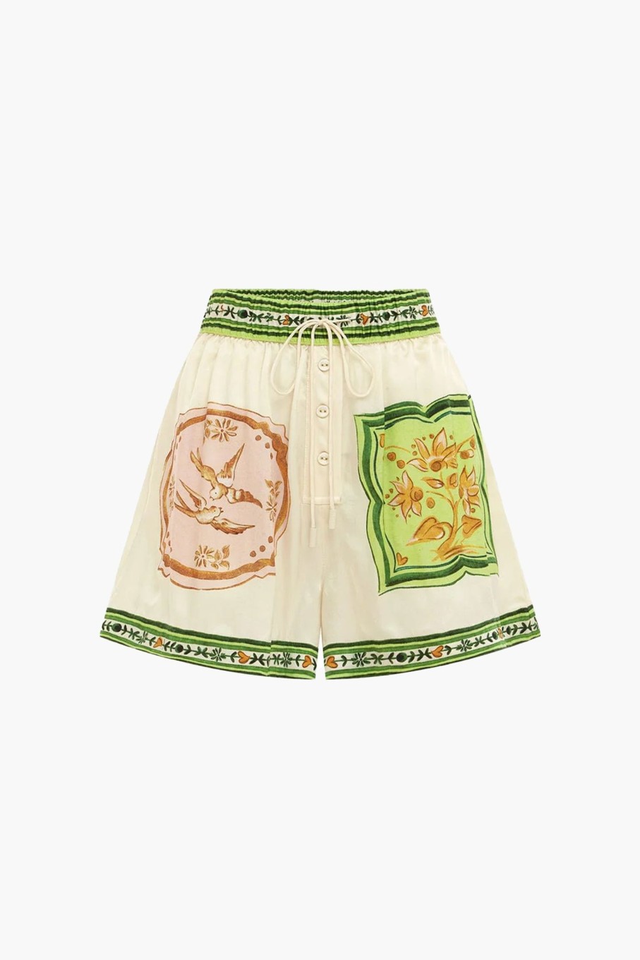 Clothing ALÉMAIS | Porcelain Silk Short Cream