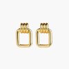 Accessories RYLAN | Flat Link Earring Yellow Gold