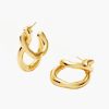 Accessories MISSOMA | Molten Twisted Double Hoop Earrings Gold