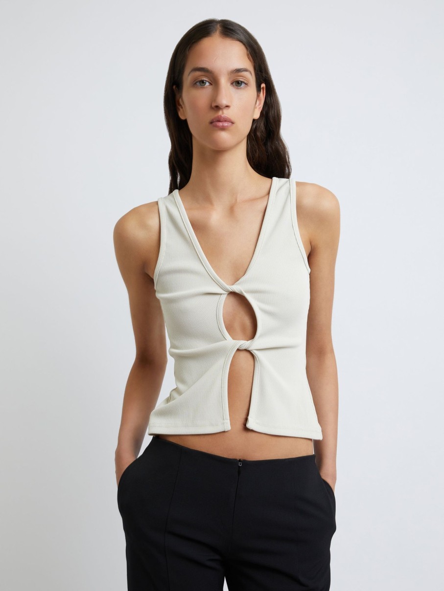 Clothing CHRISTOPHER ESBER | Open Twist Tank Putty