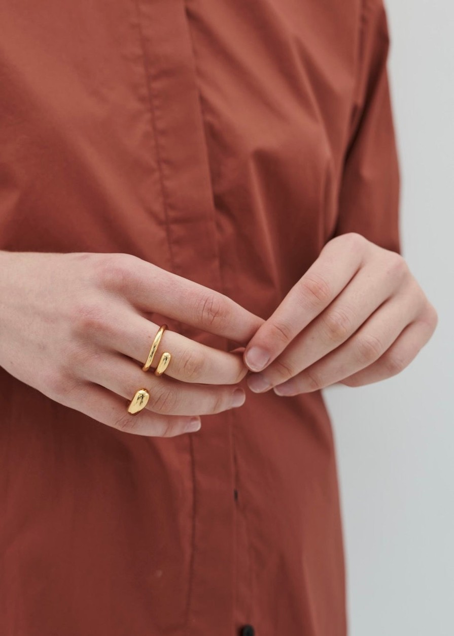 Accessories ANNA ROSSI | Two Fold Ring Gold