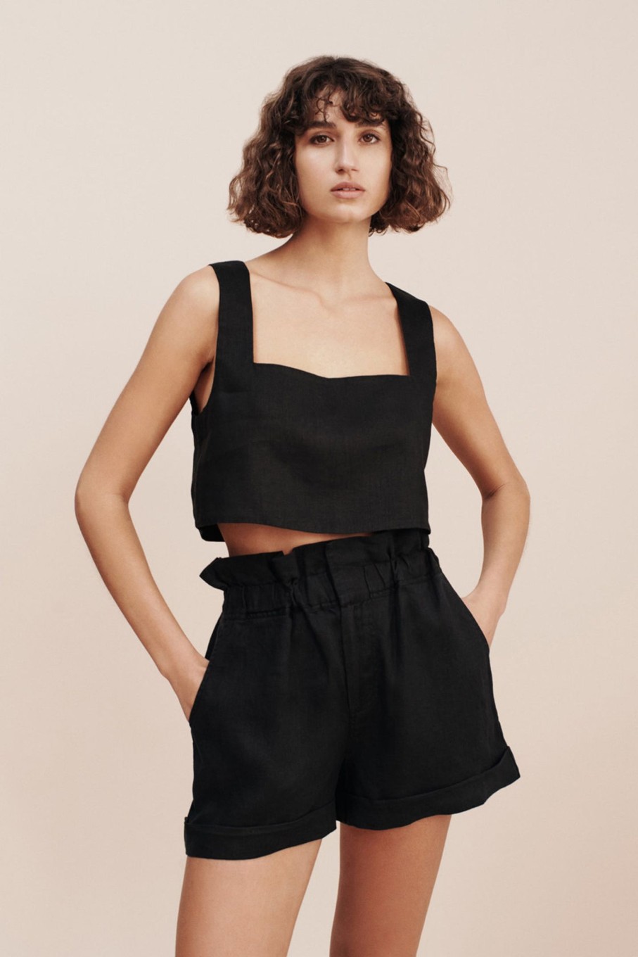 Clothing POSSE | Alice Crop Top Black