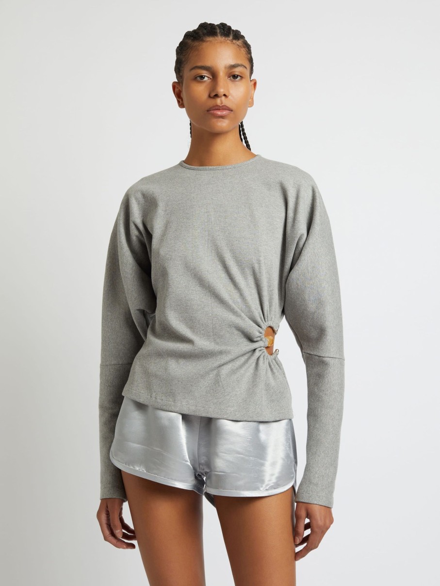 Clothing CHRISTOPHER ESBER | Callisto Marle Orbit Top Grey Melange