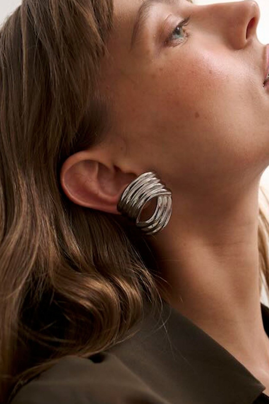 Accessories ANNA ROSSI | Nefertiti Earring Gunmetal