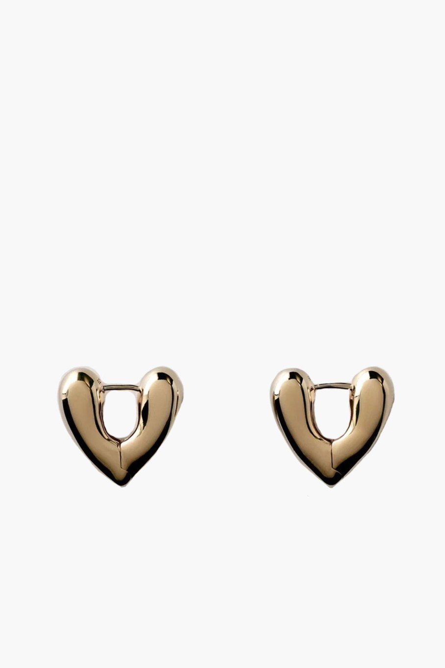 Accessories ANNIKA INEZ | Heart Hoops - Small Gold