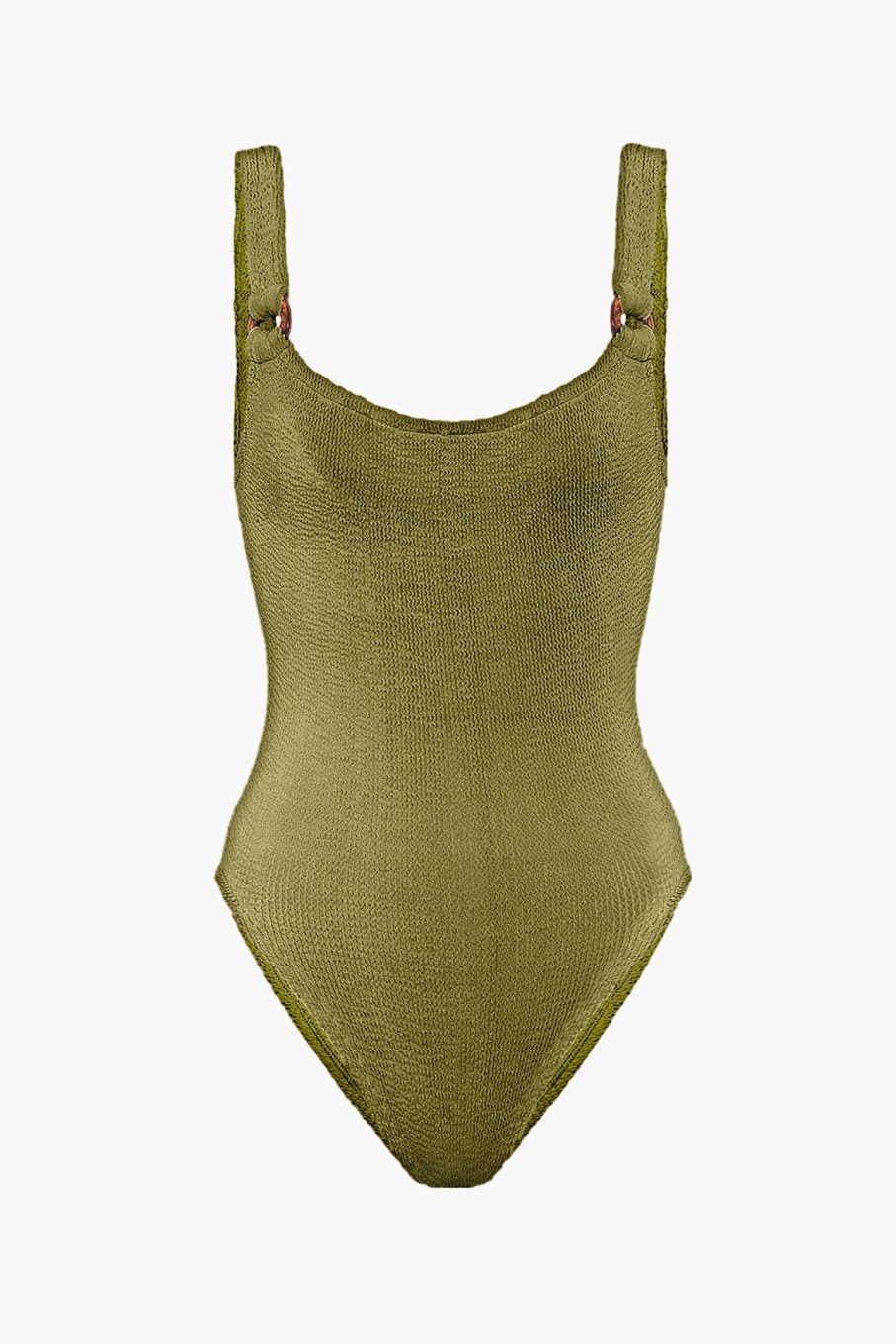 Clothing HUNZA G | Domino Swim Metallic Moss