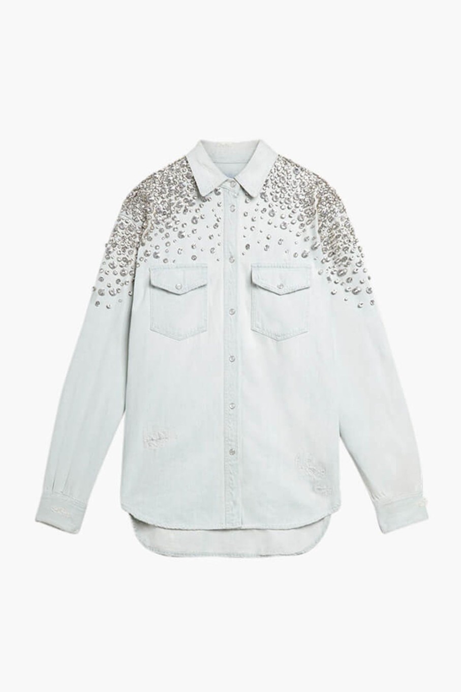 Clothing GOLDEN GOOSE | Golden W'S Boyfriend Denim Shirt Blue