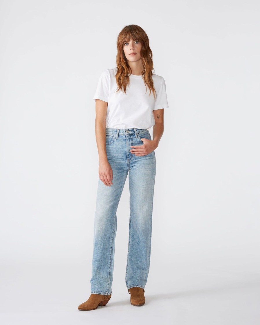 Clothing SLVRLAKE | London High Rise Straight Leg Jean Heartache