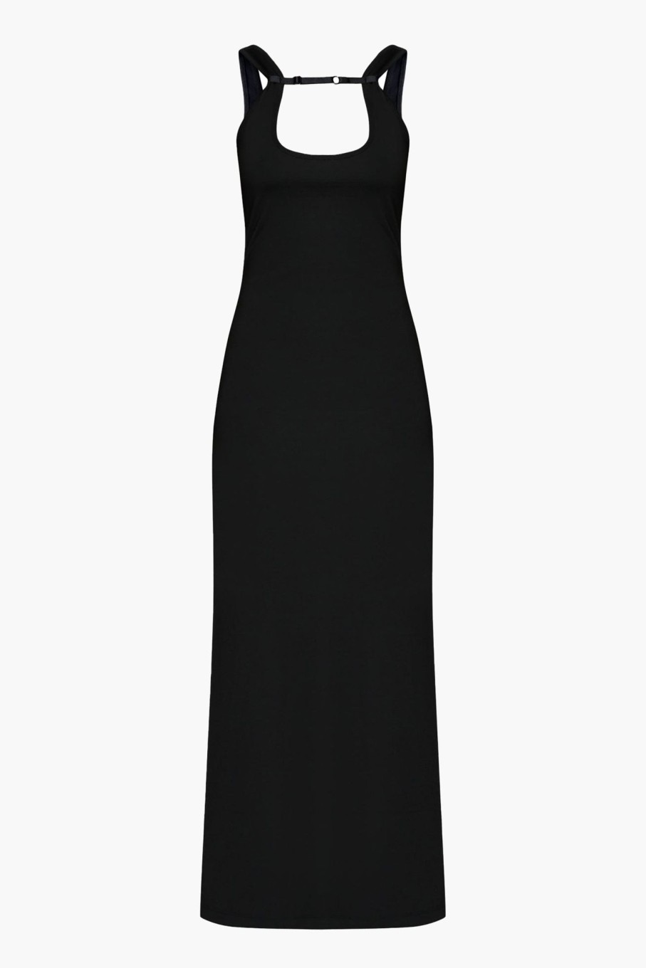 Clothing WYNN HAMLYN | Rib Strap Maxi Dress Black